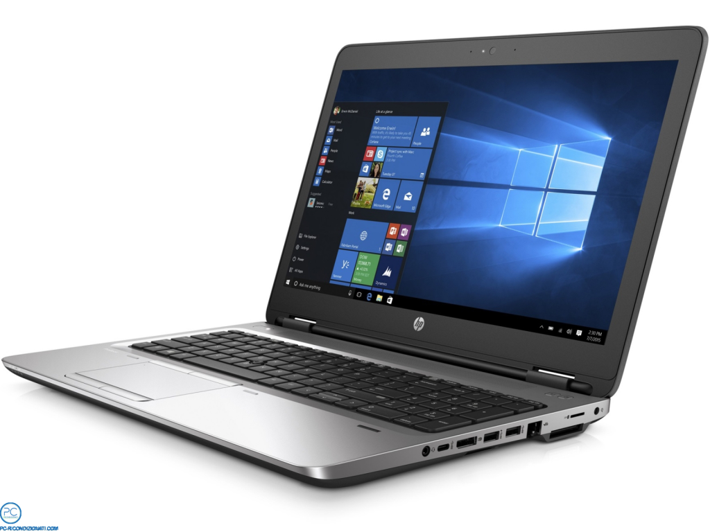 HP PROBOOK 650 G2 15.6 INTEL CORE I5-6200U RAM 16GB DDR4 SSD 256GB WINDOWS 10 PRO GRADO A RICONDIZIONATO