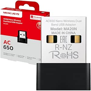 USB Wireless Dual Band 650Mbps Mercusys  Nano MA20N